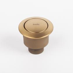 Кнопка слива для арматуры IDDIS Optima Home с одинарным смывом ( Одноуровневая ), 38 мм, цвет бронза матовая, ABS-пластик 92038BR1AR