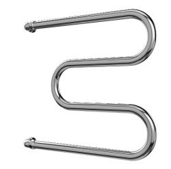 Полотенцесушитель 500х400 мм Terminus М-образный, 1" дюйм. водяной, боковое подключение, из нержавеющей стали, цвет хром, м/о 500