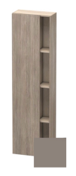 Пенал Duravit DuraStyle, 50x24x180 см, подвесной, (левый), с дверцей, с закрытыми/открытыми полками, цвет: сосна серебристая/базальт, в ванную комнату