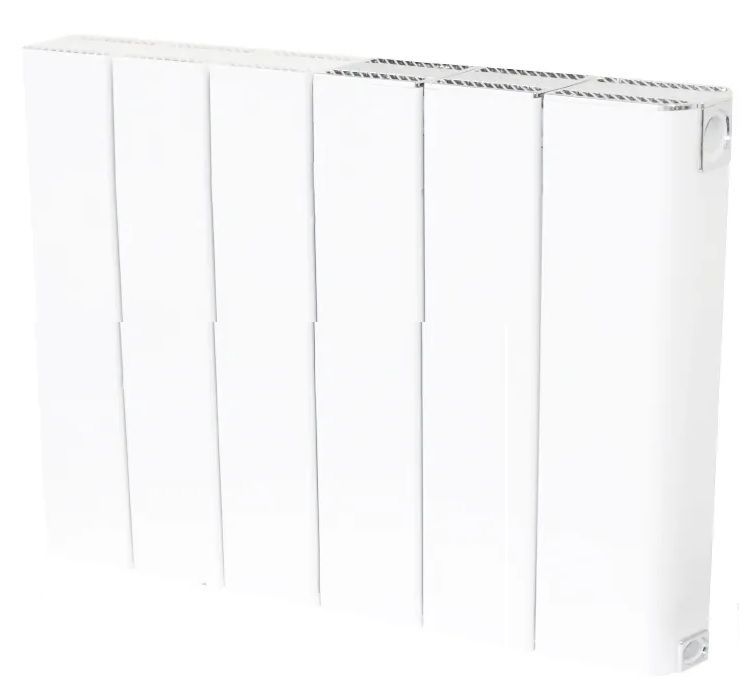 Радиатор алюминиевый Global Sebino 350/60 (6 секций) боковое подключение, для отопления квартиры, дома, водяные, мощность 611 Вт, настенный, батарея (Глобал)