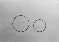 Кнопка смыва KK-POL Metal Slim Orbis прямоугольная, цвет нержавеющая сталь, нержавеющая сталь, клавиша управления для сливного бачка, инсталляции унитаза, двойная, механическая, панель, универсальная, размер 245х175х4 мм