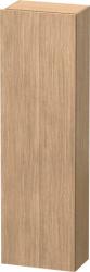 Пенал Duravit DuraStyle, 40x24x140 см, подвесной, (правый), с дверцей, с полкой, со стеклянными полками, цвет: дуб европейский/базальт, в ванную комнату