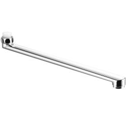 Излив Lemark для смесителя, нержавеющая сталь, цвет: хром, плоский, длина 400 мм, к смесителю, поворотный, для смесителя/ванны/ванной/душевой, универсальный