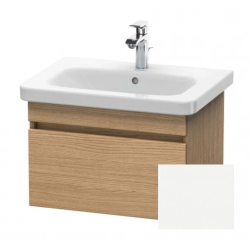 Тумба/шкафчик для консоли/столешницы Duravit DuraStyle под раковину 60х47,8х51,2 см, подвесная, ДСП, цвет: дуб европейский/белый матовый, 1 выдвижной ящик, прямоугольная