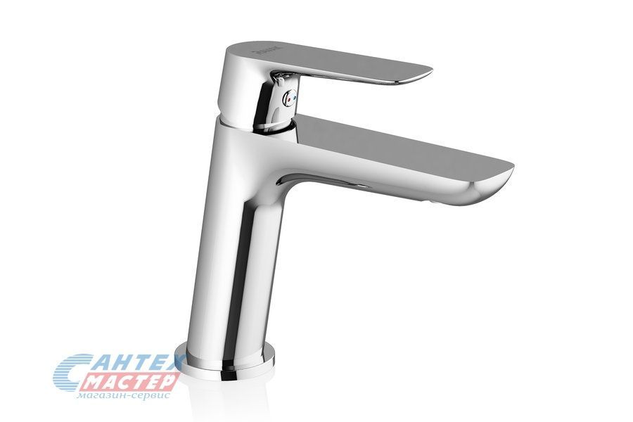 Смеситель для раковины Ravak CL 012.00 однорычажный, излив короткий, длина 125 мм, керамический, латунь, цвет хром, без донного клапана