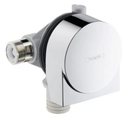 Излив для ванны Hansgrohe Exafill без переключателя на душ, с наполнением, настенный/на ванну, неповоротный, латунь, хром, круглый, длина излива 3,6 см, встраиваемый/встроенный, для смесителя/ванны/ванной/душевой