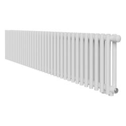 Радиатор Royal Thermo Shift R22 VC2030 стальной 2 трубчатый, 18 секций, нижнее подключение, для отопления квартиры, дома, водяные, мощность 738 Вт, настенный, цвет белый RAL9016