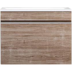 Тумба под раковину Velvex Pulsus 700-0-1, 695х447х520 мм, подвесная, цвет дуб сонома, 1 выдвижной ящик с доводчиками, подходит раковина Pulsus 70, универсальная, в ванную комнату