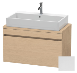 Тумба под раковину для консоли/столешницы Duravit DuraStyle 90х54,8х51,2 см, подвесная, ДСП, цвет: натуральный дуб/белый матовый, 1 выдвижной ящик, прямоугольная