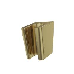 Держатель для душевой лейки IDDIS Optima Home настенный, пластик, прямоугольный, для душа/ванной/душевой кабины, цвет золото матовое, на стенку