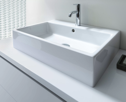 Раковина DURAVIT Vero Air, 60х47х16,5 см, подвесная, прямоугольная, санфарфор, шлифованная, цвет белый, без отверстия под смеситель, без перелива