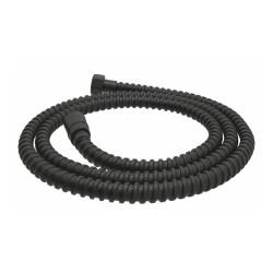 Шланг для душа WasserKRAFT Abens, 120 см, 1/2” и 1/2”  для душа/лейки/ванны, без лейки, внутренняя резьба, ПВХ, в стальной оплетке, цвет черный матовый