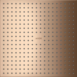 Верхний душ AXOR ShowerSolutions 300/300 1jet, потолочный/скрытый монтаж, квадратный, с 1 режимом, размер 30х30 см, металлический, цвет: полированное красное золото, для душа/ванной