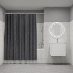 Шторка Iddis Decor полиэстер, цвет серый, 2000x1800 мм покрытие водоотталкивающее DL03P18i11