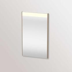 Зеркало Duravit Brioso, 42х70х3,5 см с LED/ЛЕД-подсветкой, прямоугольное, подвесное/настенное, цвет рамы: лен, настенный выключатель, для ванной