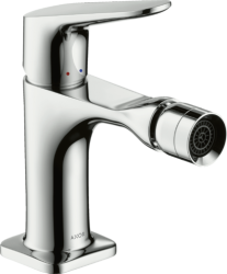 Смеситель для биде Axor Citterio M однорычажный, керамический, фиксированный излив, длина 11,6 см, латунь, цвет хром, без шланга/лейки, с донным клапаном