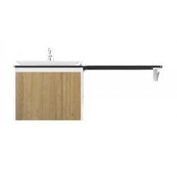 Тумба под столешницу Velvex Klaufs 56*60.1Y, 558х433х600 мм, подвесная, цвет шатане/белый, 1 выдвижной ящик/выдвижной органайзер, МДФ,  правая/левая, правосторонняя/левосторонняя/универсальная, в ванную комнату