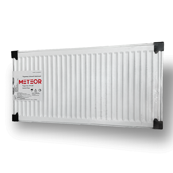 Радиатор Meteor (Buderus) Classic K 20/900/1200 стальной, панельный, боковое подключение, для отопления квартиры, дома, водяные, мощность 2721 Вт, настенный, батарея, белый