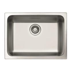 Мойка 457х610 см TopZero Wellinox серия UNDERMOUNT подстольная, из нержавеющей стали, полированная, прямоугольная, отверстие под смеситель, слив-перелив, для кухни