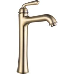 Смеситель для умывальника ROSE однорычажный, неповоротный, высокий, длина 150 мм, латунь, цвет бронза