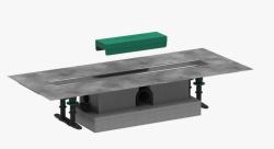 Трап Hansgrohe uBox universal 60, для душа, для стандартной установки, на пол, 60х11,3 см, с гидрозатвором, горизонтальный выпуск, нержавеющая сталь/пластик, прямоугольный, для внешних частей RainDrain Rock и RainDrain Match