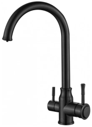Смеситель для кухни/мойки ZorG Steel Hammer 763 INOX, под фильтр, однорычажный, поворотный, керамический картридж, длина излива 235 мм, нержавеющая сталь, цвет графит Смеситель для кухни/мойки ZorG Steel Hammer 763 INOX, под фильтр, однорычажный, поворотный, керамический картридж, длина излива 235 мм, нержавеющая сталь, цвет графит