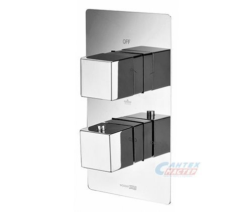 Смеситель для ванны и душа Wasserkraft Alme 1544 Thermo хром 