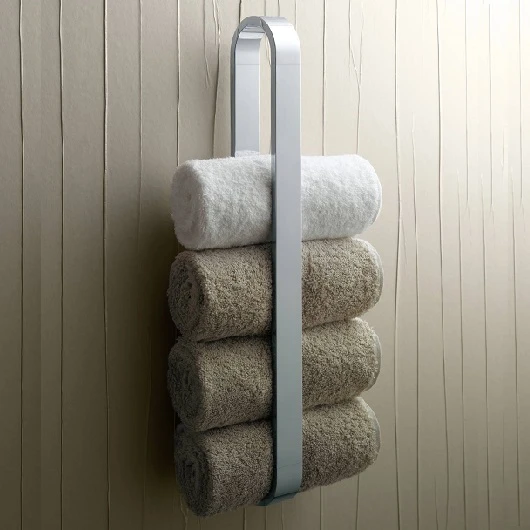 Полотенцедержатель Keuco Edition 300, одинарный, 465 мм вертикальный, настенный, материал: латунь, для полотенец в ванную/туалет/душевую кабину, цвет хром