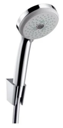 Душевой гарнитур Hansgrohe Croma 100 Multi, длина 160 см, комплект: ручной душ/шланг для душа/держатель для душа, пластиковый, цвет хром, наружного монтажа, настенный, для душа/ванной