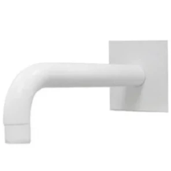 Излив Webert Sax Evolution настенный, латунь, белый, округлый, с аэратором, l-образный, встраиваемый/встроенный, для смесителя/ванны/ванной/душевой