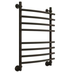 Полотенцесушитель Двин R Primo 80/50, водяной (1"-3/4"-1/2" К3 Черный матовый), универсальное подключение, нержавеющая сталь, настенный, форма лесенка, цвет черный матовый