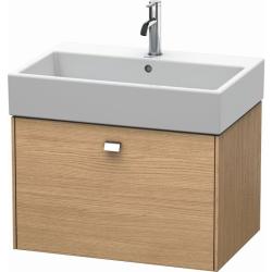 Тумба/шкафчик для консоли/столешницы Duravit Brioso под раковину 62х48х44,2 см, подвесная, ДСП, цвет: дуб европейский/хром, 1 выдвижной ящик, прямоугольная