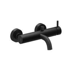 Смеситель для ванны/душа Ravak Espirit, настенный, однорычажный, неповоротный, длина излива 158 мм, керамический, латунь, цвет черный матовый