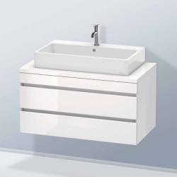 Тумба/шкафчик для консоли/столешницы Duravit DuraStyle под раковину 80х47,8х51,2 см, подвесная, ДСП, цвет: белый глянец, 2 выдвижных ящика, прямоугольная