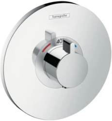 Смеситель для душа Hansgrohe Ecostat S, термостатический, скрытого монтажа, керамический, настенный, без излива/шланга/лейки, латунь, цвет хром