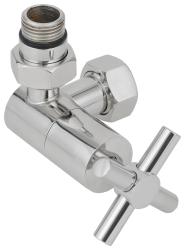 Вентиль Сунержа 3D левый (крест) G 1/2" НР х G 3/4" НГ