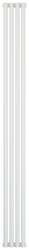 Радиатор отопления Сунержа Эстет-11 1800х180 4 секции, цвет матовый белый, универсальное подключение, нержавеющая сталь, трубчатый