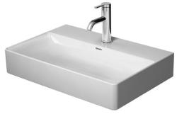 Раковина DURAVIT DuraSquare 60х40х14,5 см, подвесная, прямоугольная, санфарфор, шлифованная, цвет белый, без отверстия под смеситель, без перелива