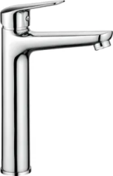 Смеситель для раковины/умывальника Deante BORO, однорычажный, неповоротный, высокий, длина излива 152 мм, керамический, латунь, цвет хром