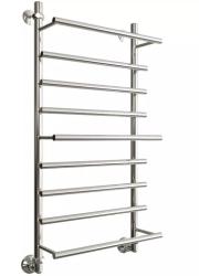 Полотенцесушитель Двин Q primo 100/50, водяной (1"-3/4"-1/2" К1  Полированный), универсальное подключение, нержавеющая сталь, настенный, форма лесенка, цвет хром, к отоплению и ГВС, для отопления, обогрева в ванной