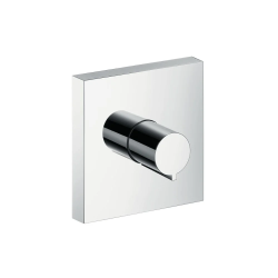 Вентиль Axor ShowerCollection 120/120 запорный, скрытого монтажа, квадратный, латунь, цвет: хром, керамический, встраеваемый/встроенный