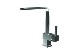 Смеситель для кухни ALVEUS LAGUNA MONARCH ANTHRACITE однорычажный, поворотный, керамический, с высоким Г-образным изливом, высота излива 27,5 см, латунь, цвет антрацит