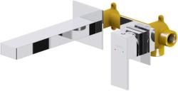 Смеситель для раковины/умывальника Aquatek Либра встраиваемый, однорычажный, неповоротный, латунь, длина излива 186 мм, керамический, цвет хром