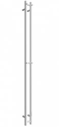 Полотенцесушитель Двин X-2 neo 140/8 (электрический, 1"-1/2", К, диммер, белый), без полки, электрический, нижнее правое/нижнее левое подключение, из нержавеющей стали, форма I-образная, настенный, цвет белый