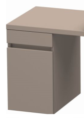 Тумба/шкафчик для консоли/столешницы Duravit DuraStyle под раковину 30х54,8х51,2 см, подвесная, ДСП, цвет: базальт, 1 выдвижной ящик, прямоугольная