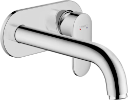 Смеситель для раковины Hansgrohe Vivenis 110, CoolStart, однорычажный, фиксированный, излив короткий, длина 14,6 см, керамический, латунь, цвет матовый белый, без сливного гарнитура