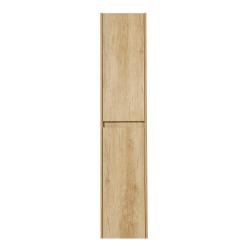 Пенал BelBagno Kraft, 33х30х160 см, подвесной, левый, 2 распашные двери/2 полки внутри, механизм доводчика, цвет светлое дерево, в ванную комнату