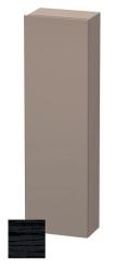 Пенал Duravit DuraStyle, 40x24x140 см, подвесной, (правый), с дверцей, с полкой, со стеклянными полками, цвет: дуб черный/базальт, в ванную комнату