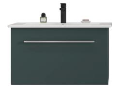 Тумба под раковину Velvex Posse 750-0-1, 719х468х420 мм, подвесная, цвет верде, 1 выдвижной ящик, подходит раковина Kirovit Оскар 75, правая/левая, универсальная, в ванную комнату
