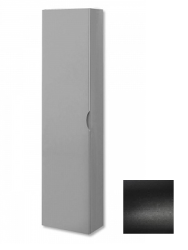 Пенал Cezares Stylus, 35х20х140 см, подвесной, (правый/левый/универсальный), 1 распашная дверь/реверсивная, цвет черный графит, в ванную комнату